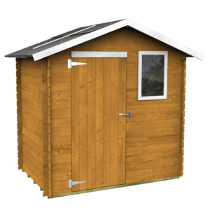 Alce Livia 198x130 mélèze - Abri de jardin en bois - Avec fenêtre frontale - 198x130x205 cm