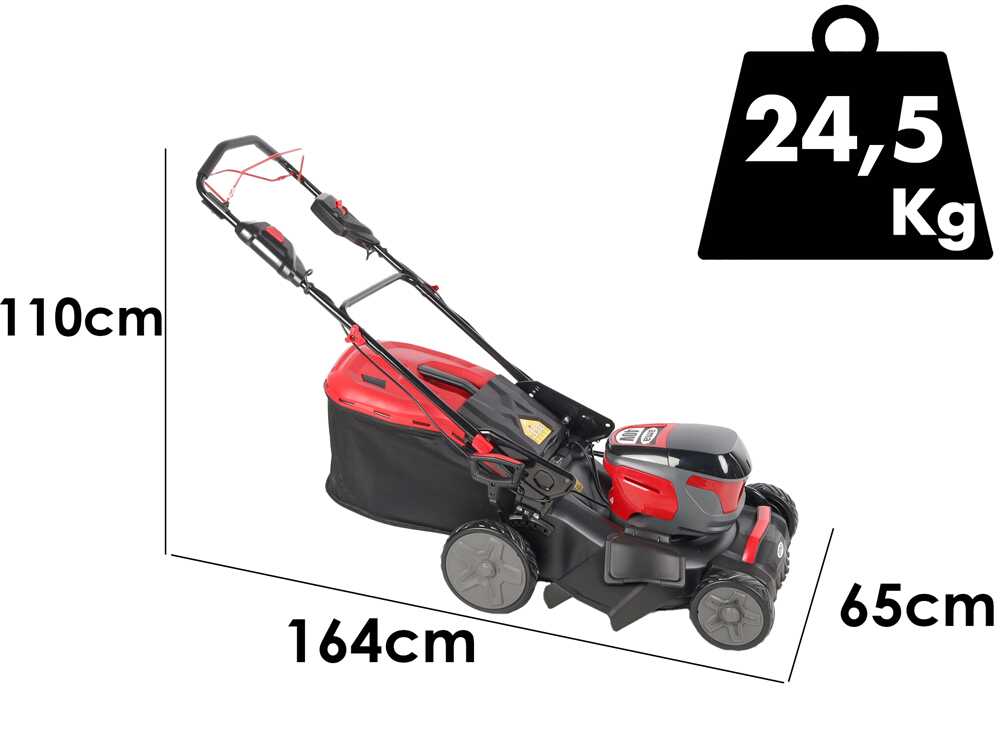 ama freemow 98700 tondeuse à gazon autotractée à batterie 40 v 5 ah Ama Freemow 98700 - Tondeuse à gazon autotractée à batterie - 40 V 5 Ah