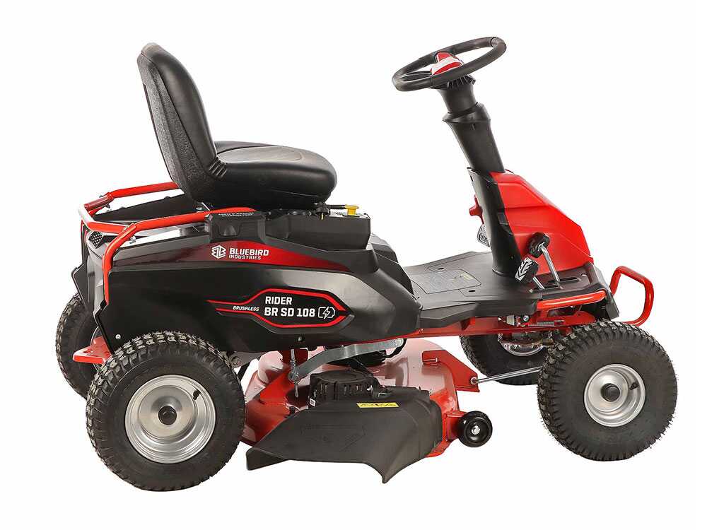 blue bird br sd 108 tracteur tondeuse à batterie 48v/75ah largeur de coupe 108 cm Blue Bird BR SD 108 - Tracteur tondeuse à batterie 48V/75Ah - Largeur de coupe 108 cm