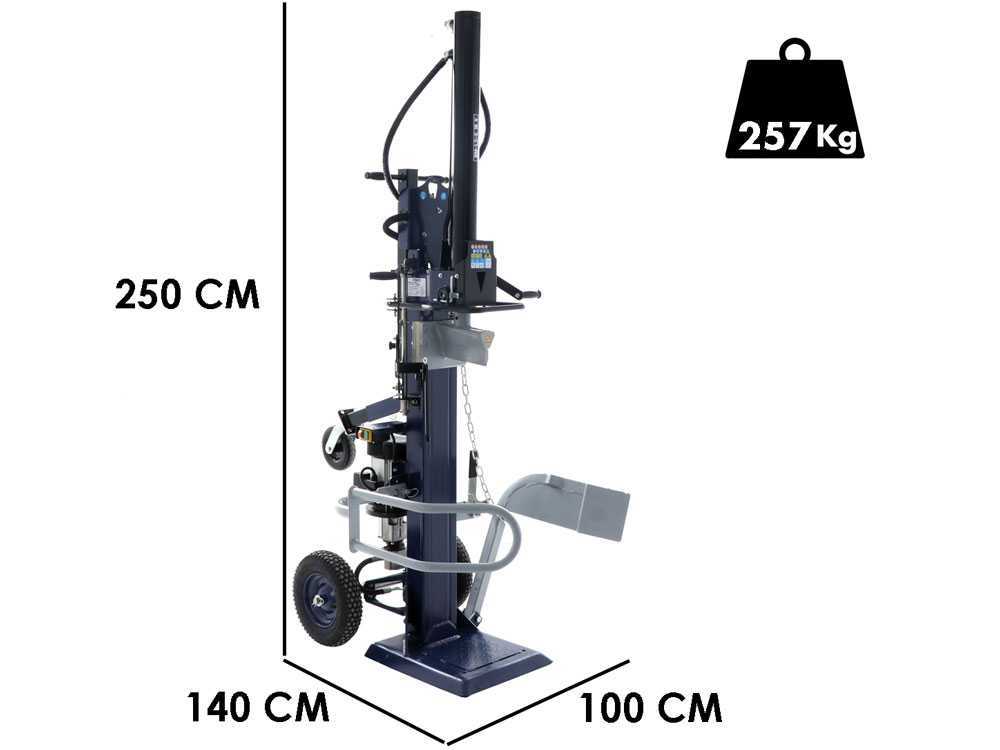 bullmach bm ls e 18 v fendeuse à bois électrique verticale 230v BullMach BM-LS-E 18 V - Fendeuse à bois électrique - Verticale - 230V
