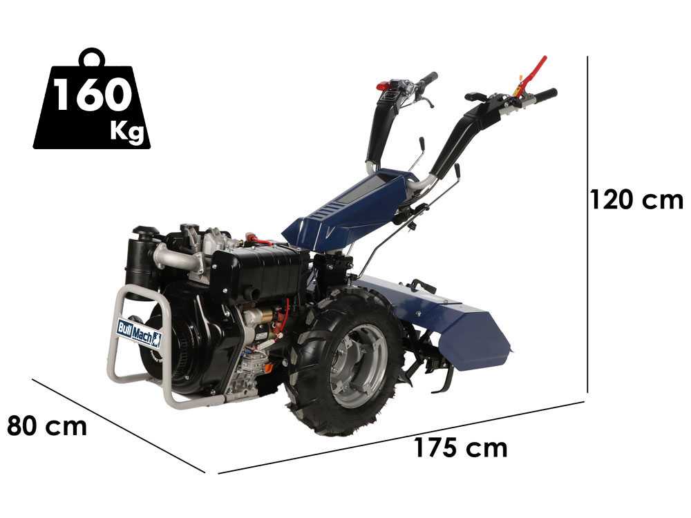 bullmach chimera 400d motoculteur diesel 418cc 9,6 cv BullMach Chimera 400D - Motoculteur Diesel - 418cc - 9,6 CV