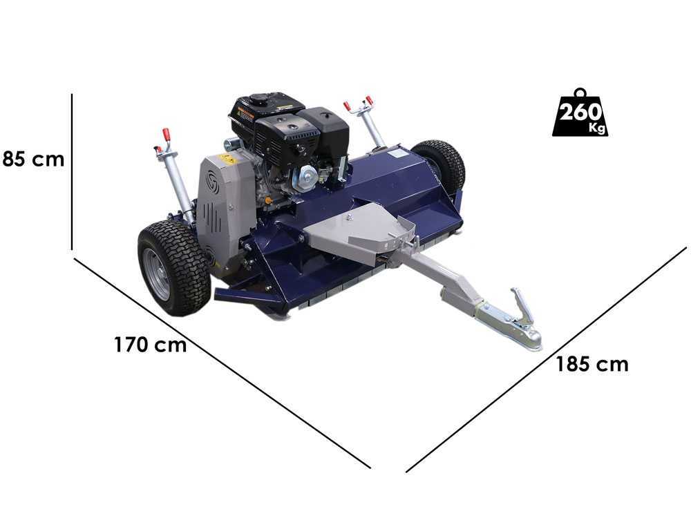 bullmach pan 120 l tondeuse débroussailleuse pour quad loncin g420fd BullMach PAN 120 L - Tondeuse débroussailleuse pour quad - Loncin G420FD