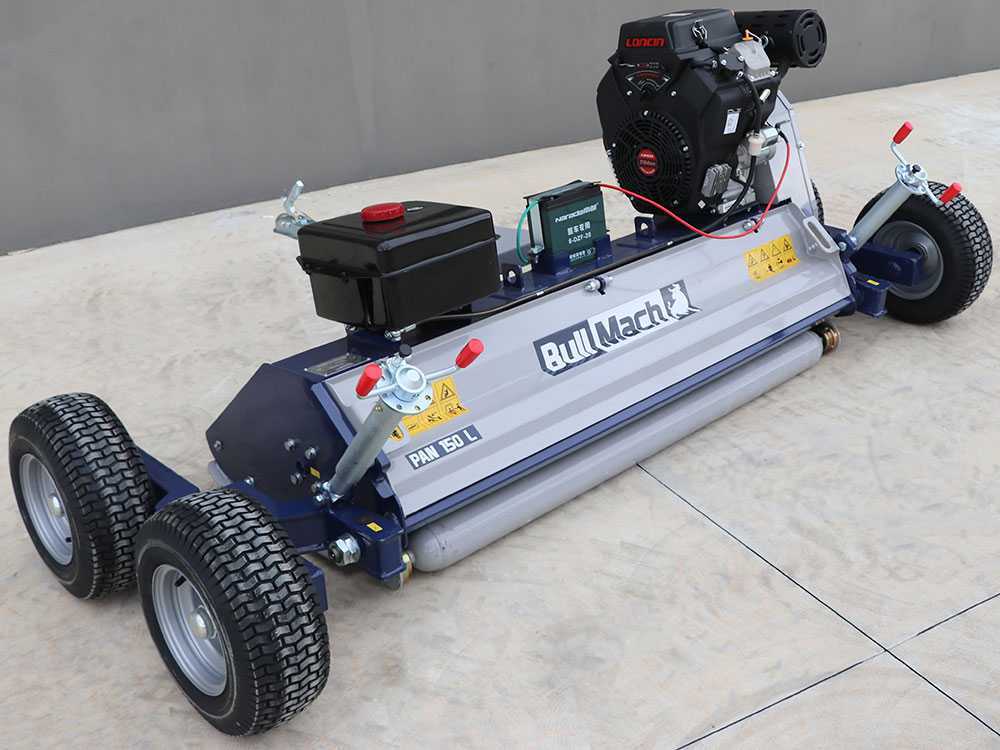 bullmach pan 150 l tondeuse débroussailleuse tractée pour quad loncin lc2v80fd BullMach PAN 150 L - Tondeuse débroussailleuse tractée pour quad - Loncin LC2V80FD