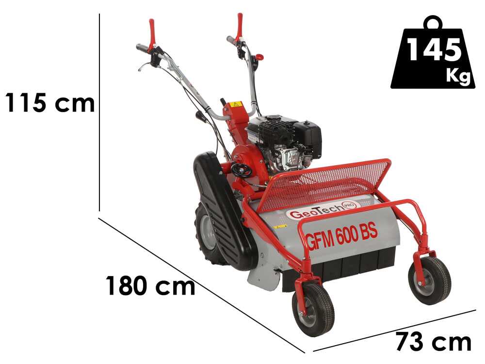 geotech pro gfm 600 tondeuse débroussailleuse à couteaux b&s cr950 GeoTech-Pro GFM 600 - Tondeuse débroussailleuse à couteaux - B&S CR950