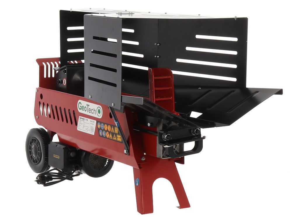 geotech sphed 7.5 fendeuse à bois électrique horizontale 230v GeoTech SPHED 7.5 - Fendeuse à bois électrique - Horizontale - 230V