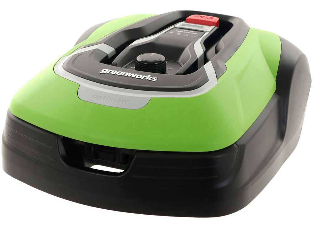 greenworks optimow 10 grl110 robot tondeuse avec câble périphérique Greenworks OPTIMOW 10 GRL110 - Robot tondeuse - Avec câble périphérique