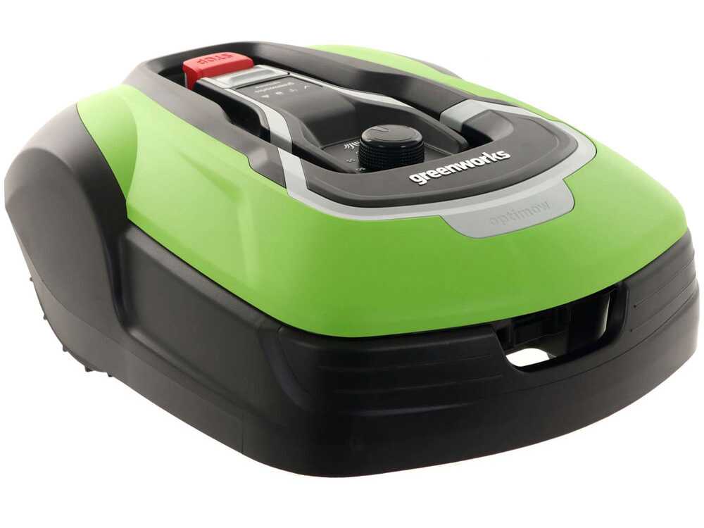 greenworks optimow 10 grl110 robot tondeuse avec câble périphérique Greenworks OPTIMOW 10 GRL110 - Robot tondeuse - Avec câble périphérique