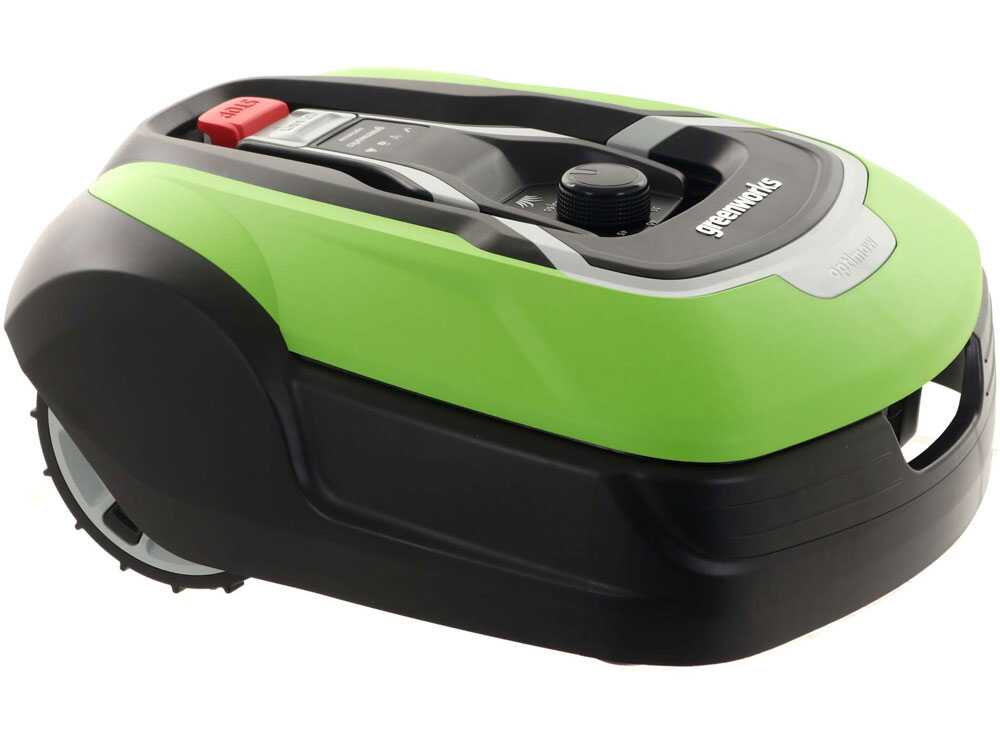 greenworks optimow 10 grl110 robot tondeuse avec câble périphérique Greenworks OPTIMOW 10 GRL110 - Robot tondeuse - Avec câble périphérique