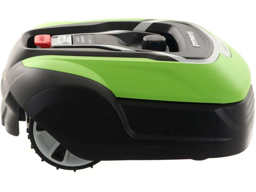 greenworks optimow 10 grl110 robot tondeuse avec câble périphérique Greenworks OPTIMOW 10 GRL110 - Robot tondeuse - Avec câble périphérique