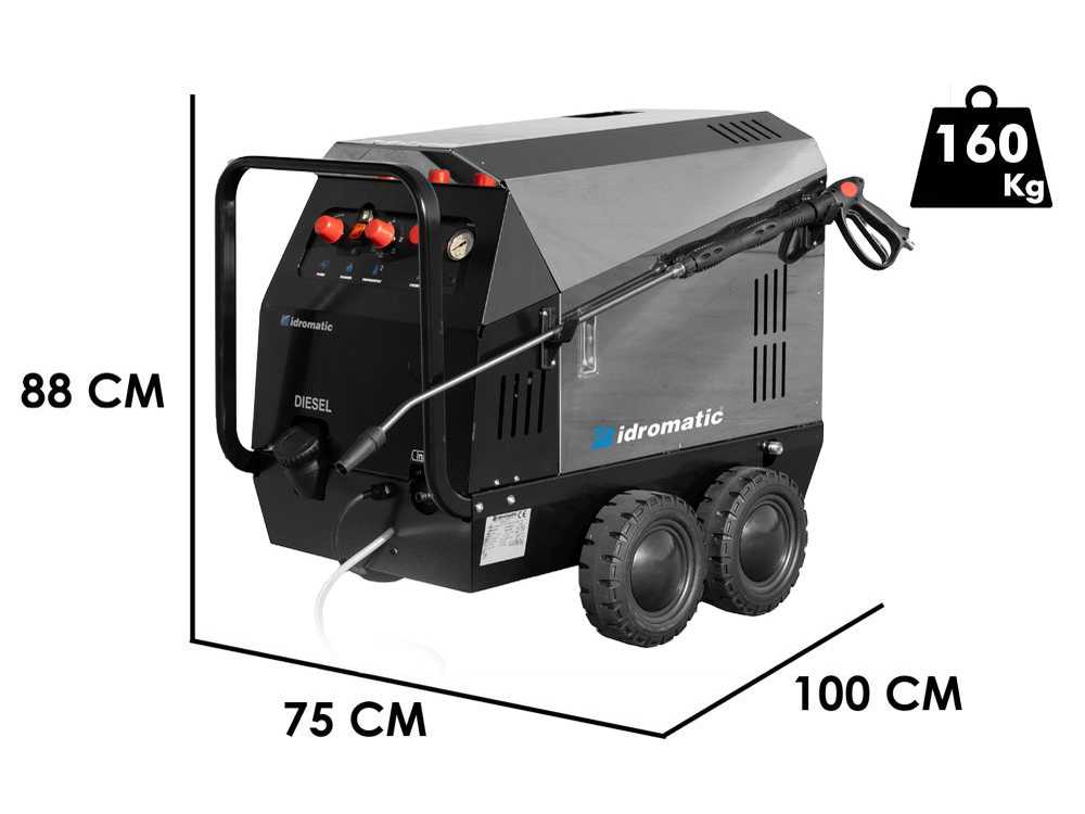 idromatic astra 200.15 nettoyeur haute pression eau chaude triphasé pompe en laiton Idromatic Astra 200.15 - Nettoyeur haute pression eau chaude triphasé - pompe en laiton