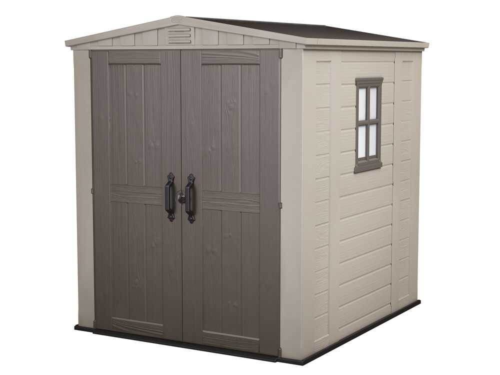 keter factor beige abri de jardin avec fenêtre latérale 178x195.5x208 cm Keter Factor beige - Abri de jardin - Avec fenêtre latérale - 178x195.5x208 cm