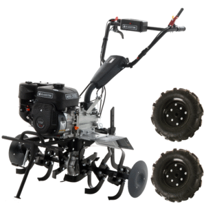 Motobineuse BlackStone MHG 2000 avec moteur thermique à essence de 212 cm3