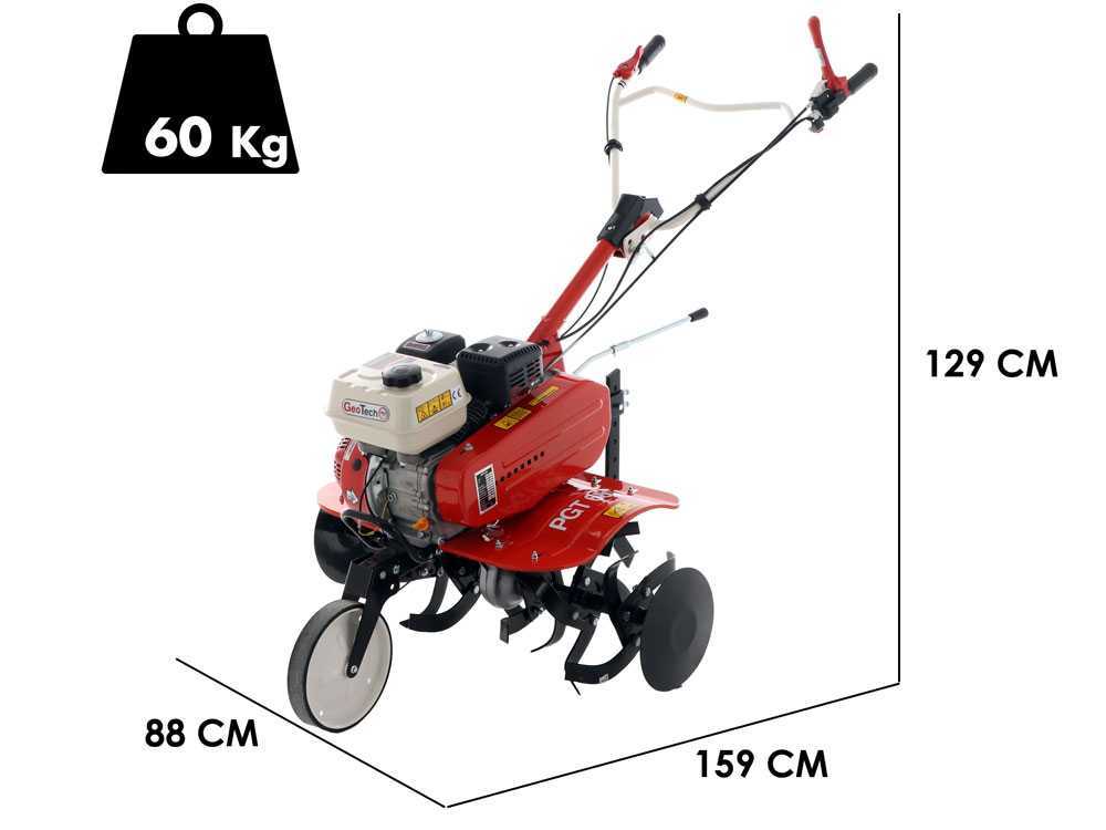 motobineuse geotech pgt680 fraise 85 cm transmission par courroie et chaîne moteur de 208 cc Motobineuse GeoTech PGT680 - fraise 85 cm - transmission par courroie et chaîne - moteur de 208 cc