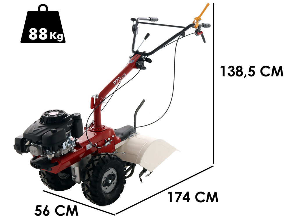 motoculteur multifonctions eurosystems p70 evo avec fraise 55 cm moteur loncin 224 ohv Motoculteur multifonctions Eurosystems P70 EVO avec fraise 55 cm - moteur Loncin 224 OHV