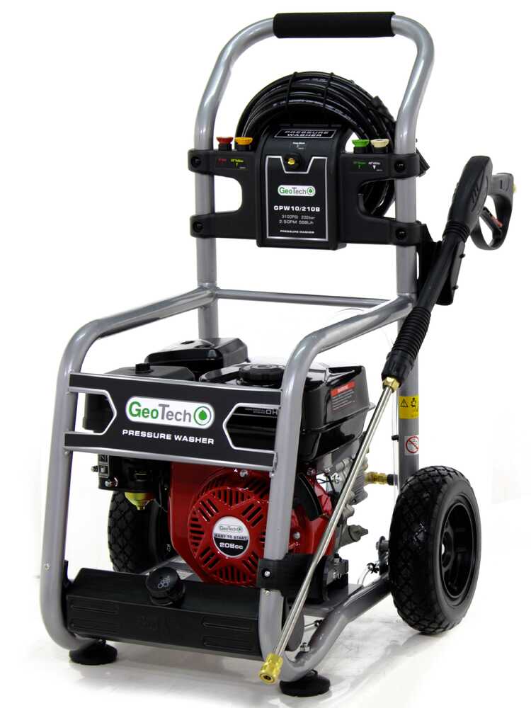 nettoyeur haute pression thermique geotech gpw 10/210 b moteur à essence de 208cc et 7 hp 233 bars Nettoyeur haute pression thermique GeoTech GPW 10/210 B - moteur à essence de 208cc et 7 HP - 233 bars