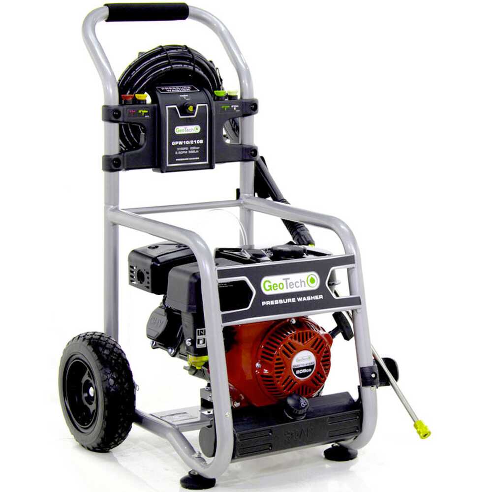 nettoyeur haute pression thermique geotech gpw 10/210 b moteur à essence de 208cc et 7 hp 233 bars Nettoyeur haute pression thermique GeoTech GPW 10/210 B - moteur à essence de 208cc et 7 HP - 233 bars