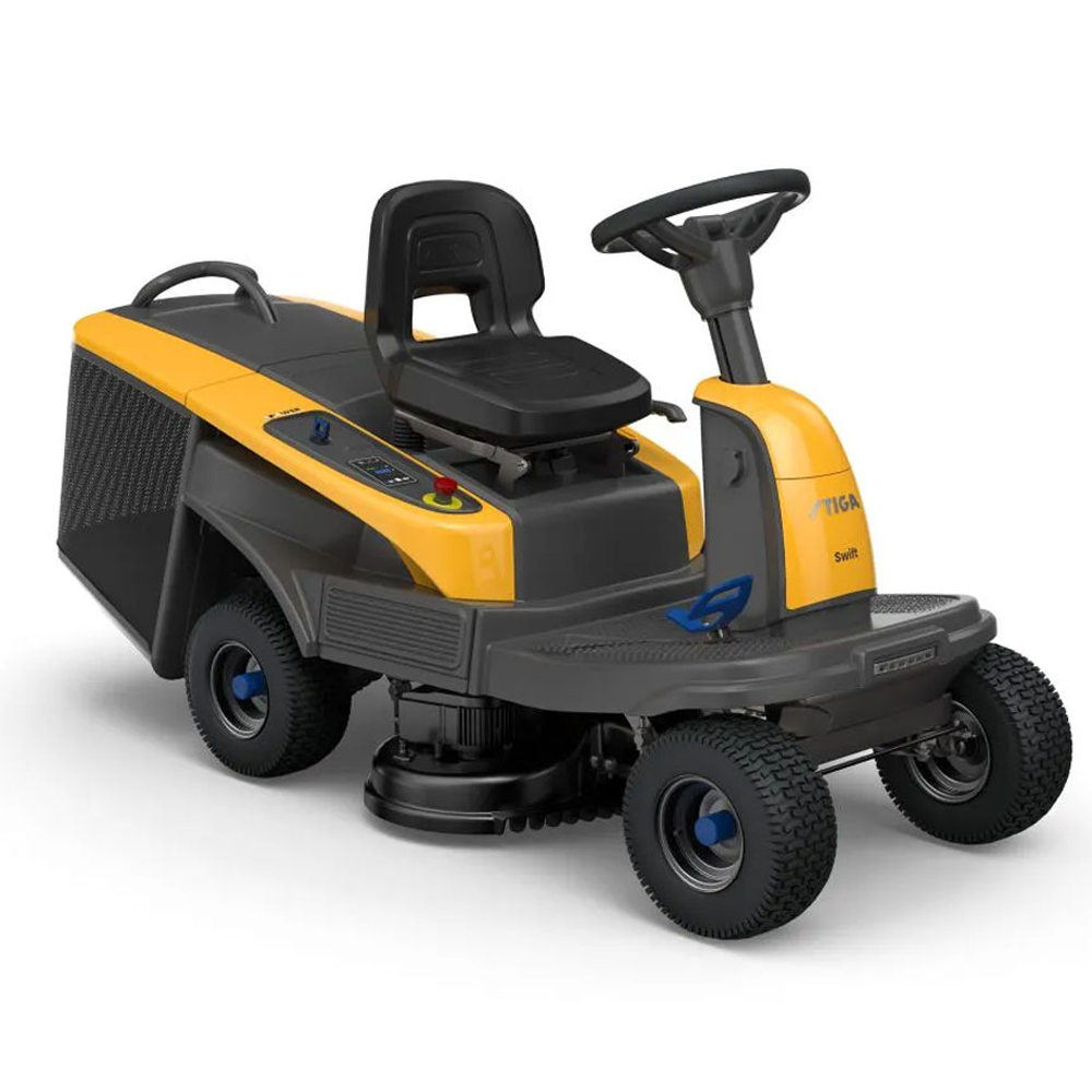rider tracteur tondeuse stiga swift 372e batteries epower largeur de coupe 72 cm Rider tracteur tondeuse Stiga SWIFT 372e - Batteries ePower - Largeur de coupe 72 cm
