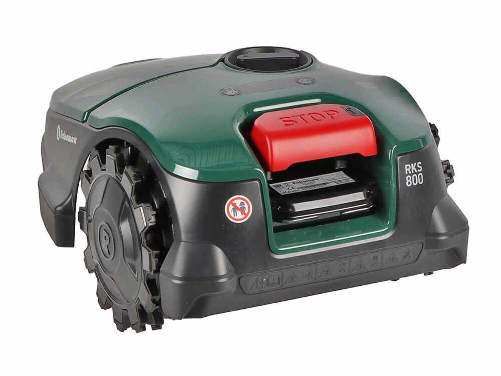 robomow rks 800 robot tondeuse avec périmètre avec batterie au lithium 18,5v 2,5ah Robomow RKS 800 - Robot tondeuse avec périmètre - Avec batterie au lithium 18,5V 2,5Ah