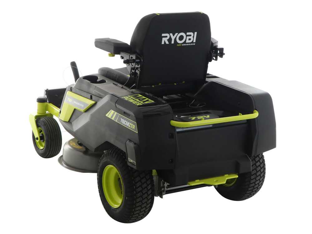 ryobi ztrx76 tondeuse autoportée à batterie et rayon de braquage zéro 72v/20 ah coupe de 76 cm 2en1 Ryobi ZTRX76 - Tondeuse autoportée à batterie et rayon de braquage zéro - 72V/20 Ah coupe de 76 cm - 2en1