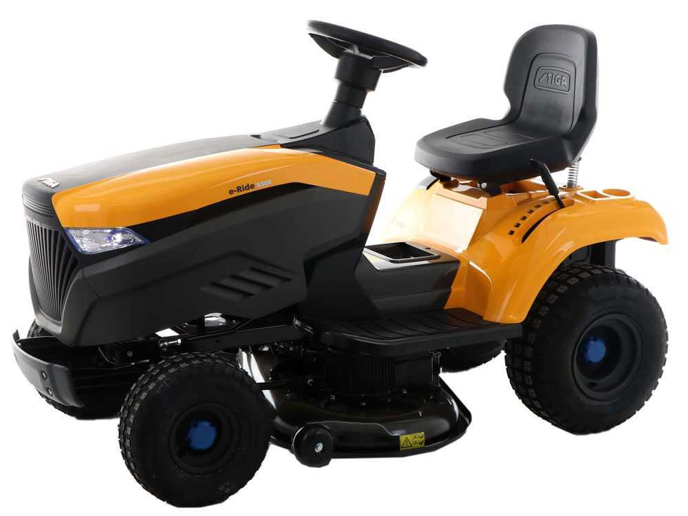 tondeuse autoportée à batterie stiga e ride s300 moteur électrique à batterie 48v/30ah Tondeuse autoportée à batterie Stiga e-Ride S300 - Moteur électrique à batterie 48V/30Ah