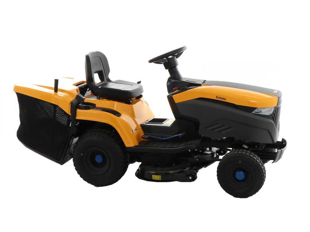 tracteur tondeuse à batterie stiga estate 384e bac de ramassage puissance 48v/30ah Tracteur tondeuse à batterie Stiga Estate 384e - Bac de ramassage - Puissance 48V/30Ah