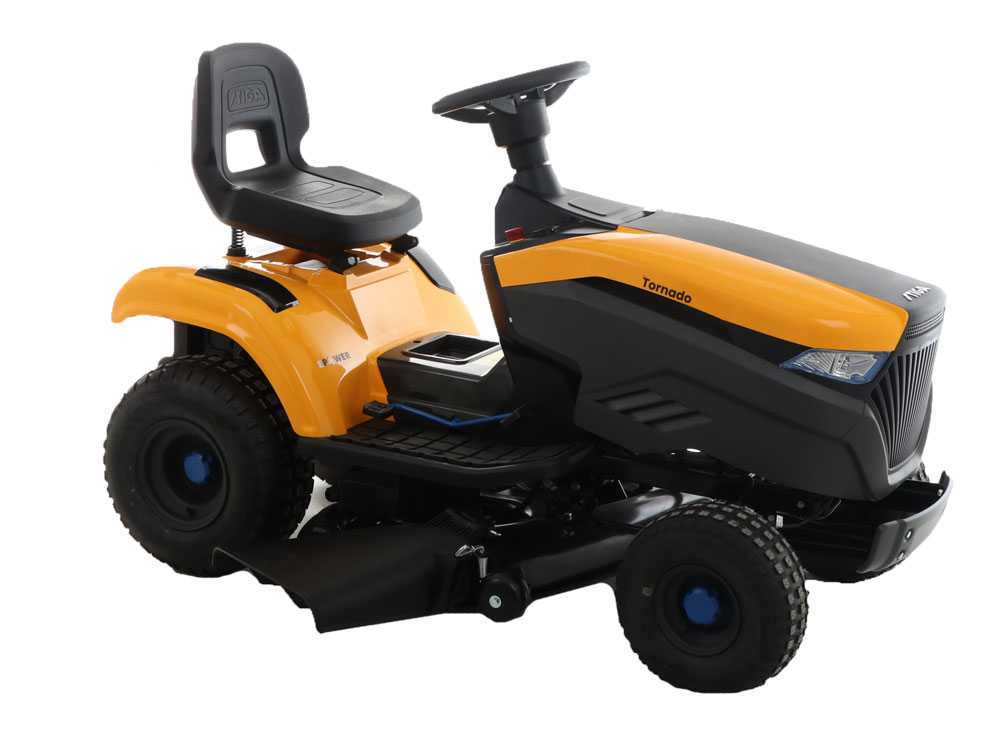 tracteur tondeuse à batterie stiga tornado 7108e moteur électrique à batterie 48v/64ah éjection latérale Tracteur tondeuse à batterie Stiga Tornado 7108e - Moteur électrique à batterie 48V/64Ah - éjection latérale